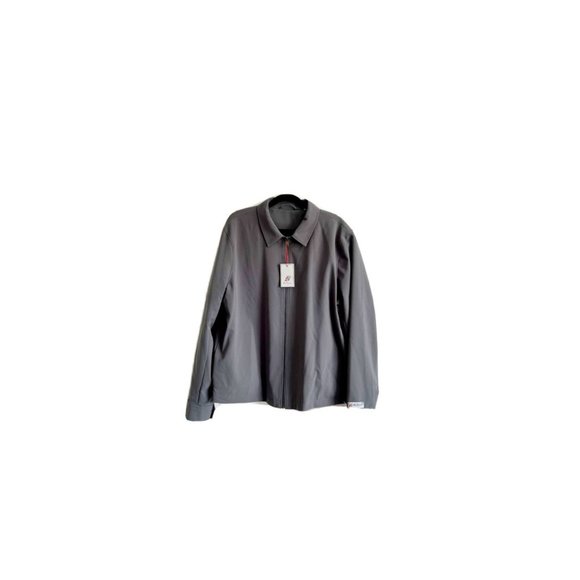 Ben Sherman Mens Solid Gray Performance Track Jacket XXL 2XL - Picture 2 of 2